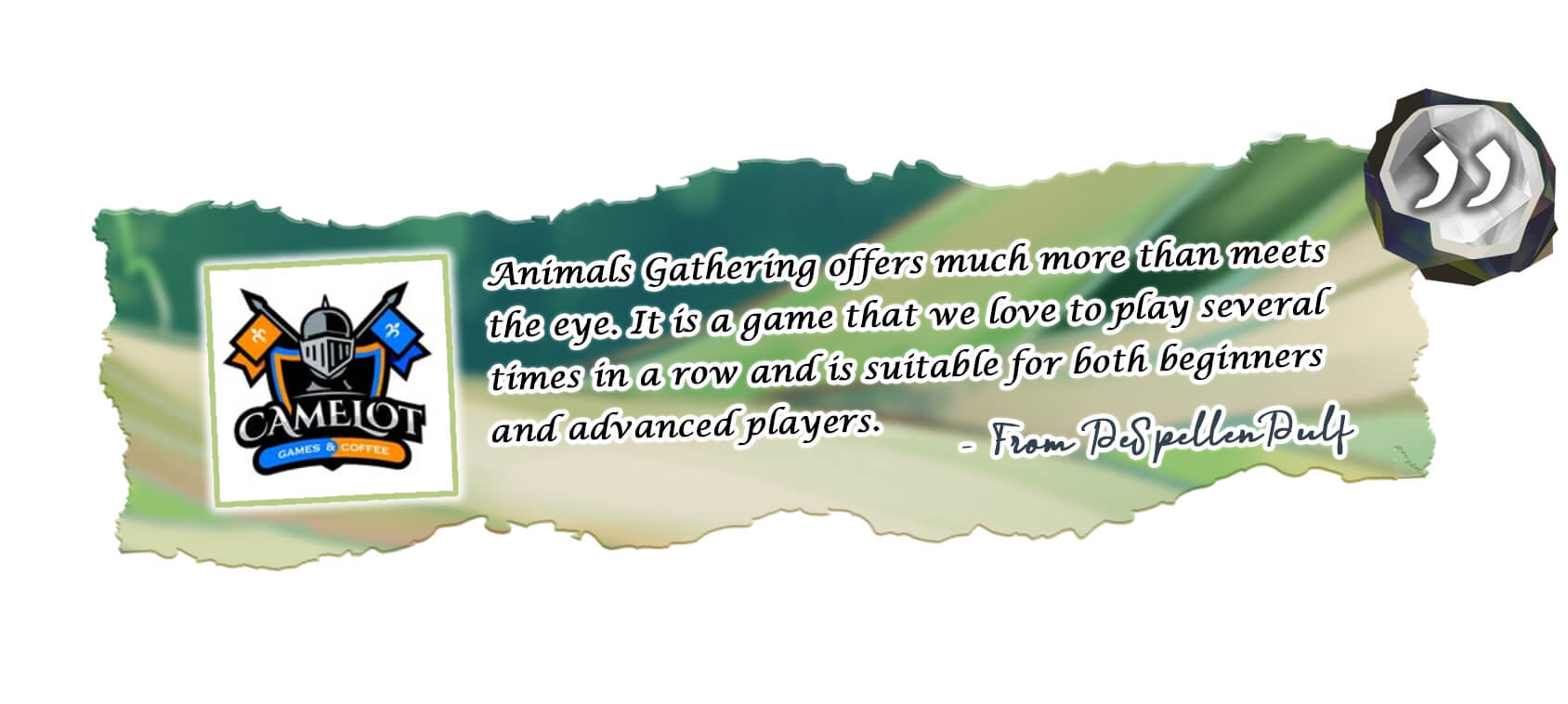 From DeSpellenDulf ... . Animals Gathering offers much more than meets the eye. It is a game that we love to play several times in a row and is suitable for both beginners and advanced players.